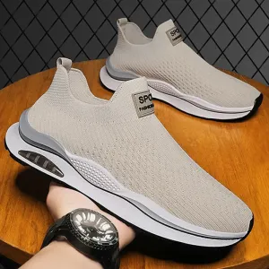 Slip on comfy walking mesh shoes