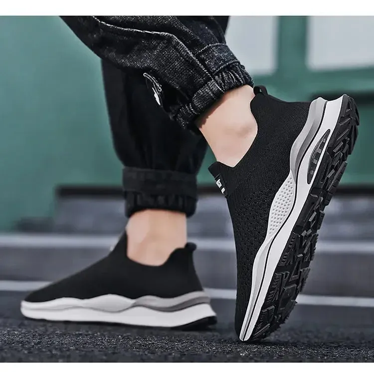 Slip on comfy walking mesh shoes