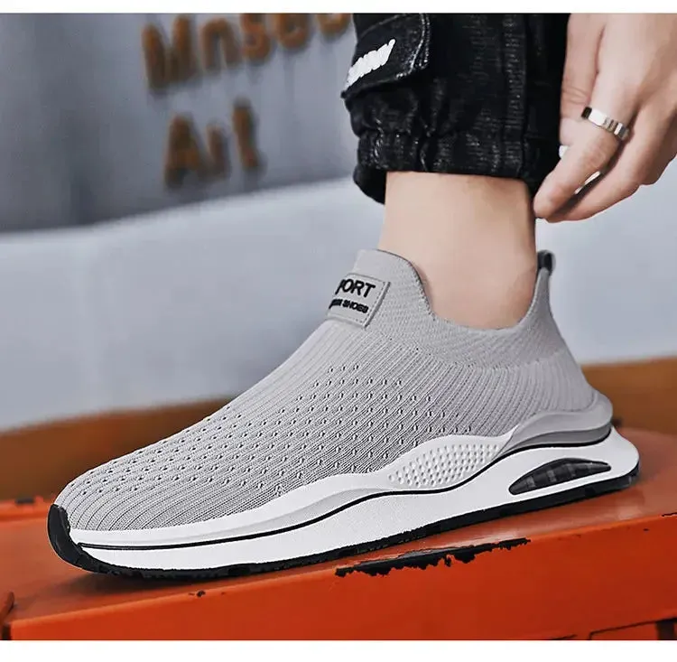 Slip on comfy walking mesh shoes