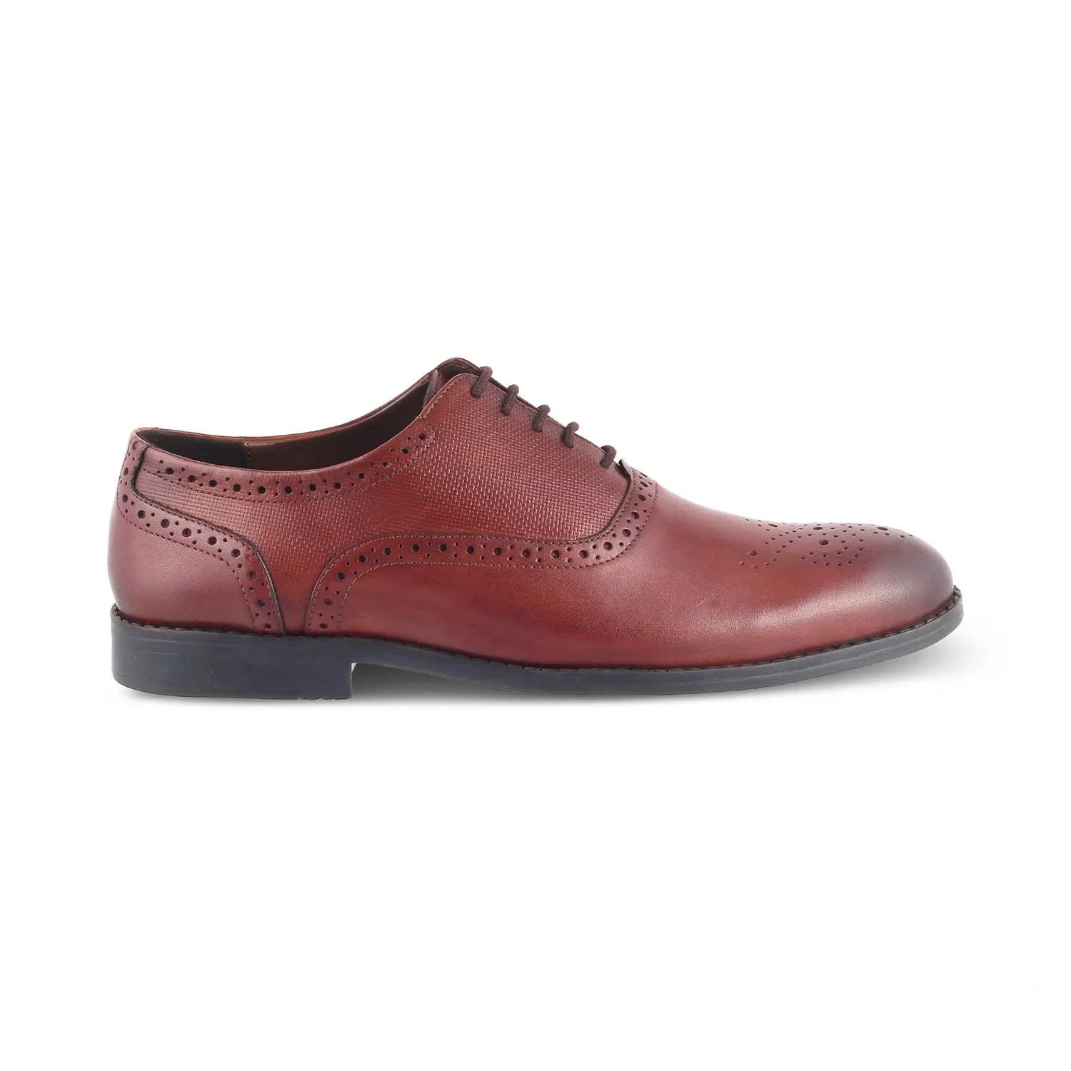 The Cerob Tan Men's Oxford Brogue Lace Ups Tresmode