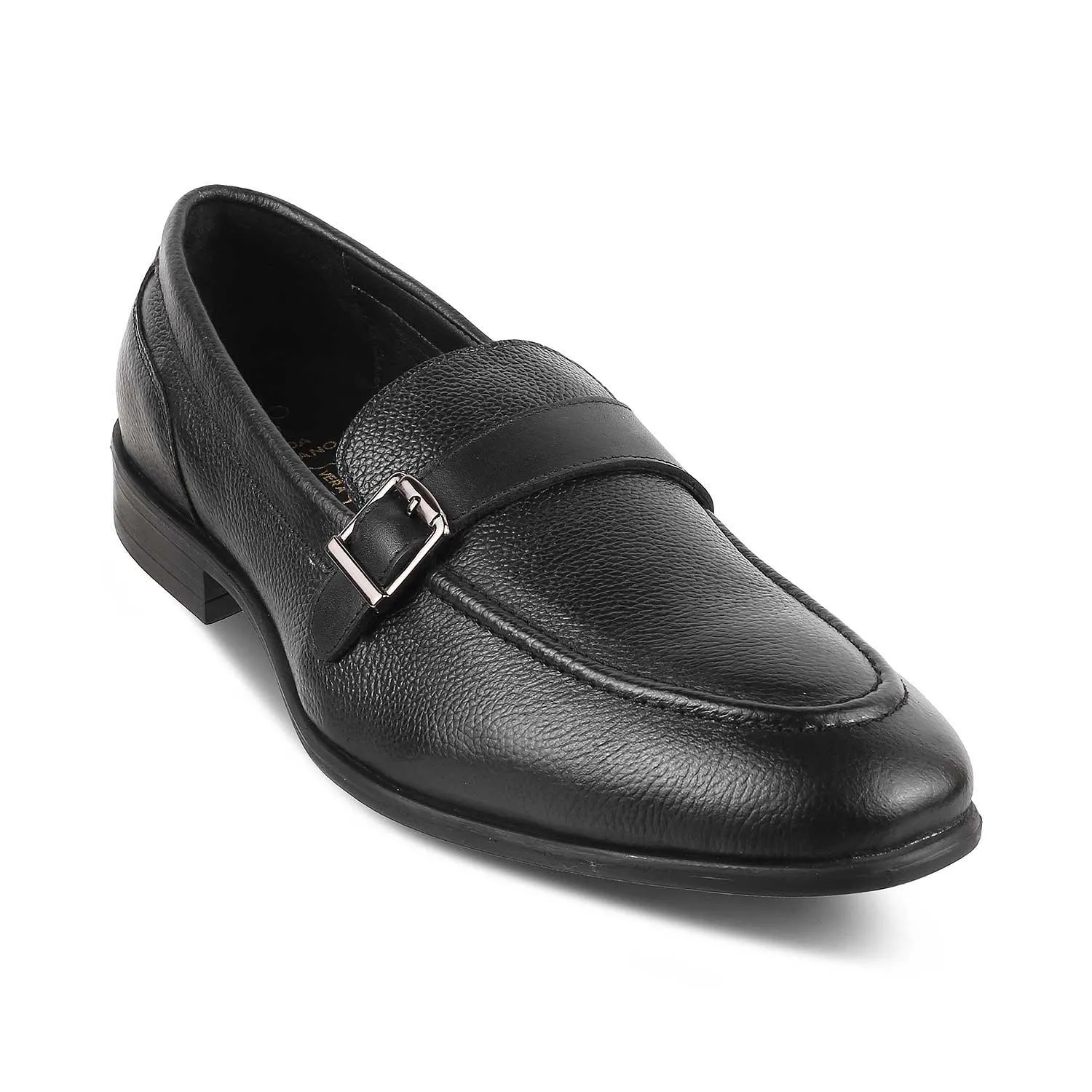 The Heiden Black Men's Leather Loafers Tresmode