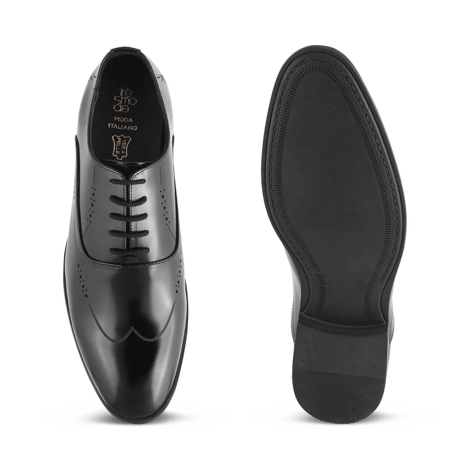 The Nas Black Men's Oxford Lace Ups Tresmode