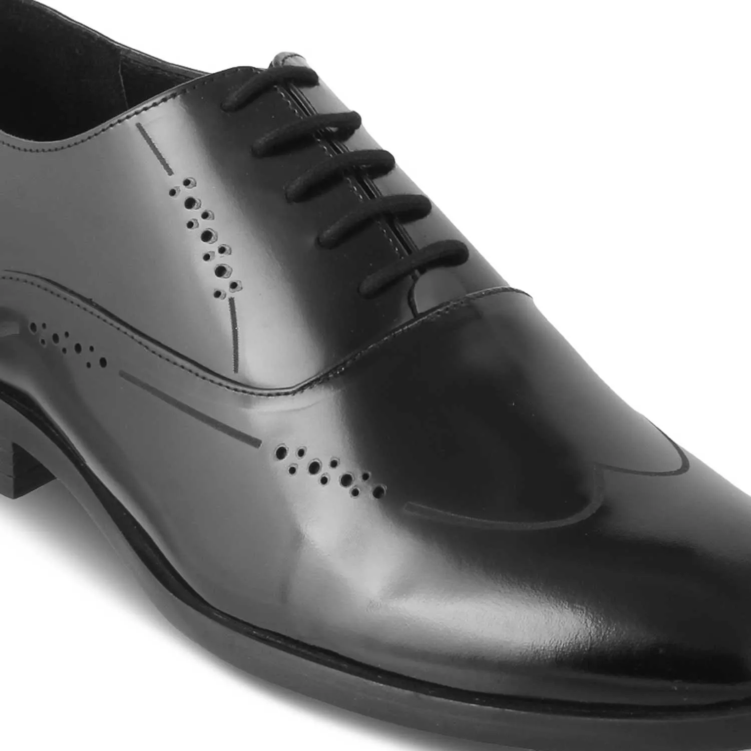 The Nas Black Men's Oxford Lace Ups Tresmode