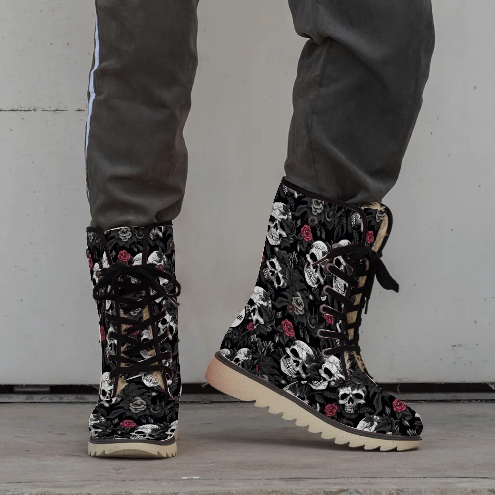 Treadz Unisex Winter Boots - Skull Rebel