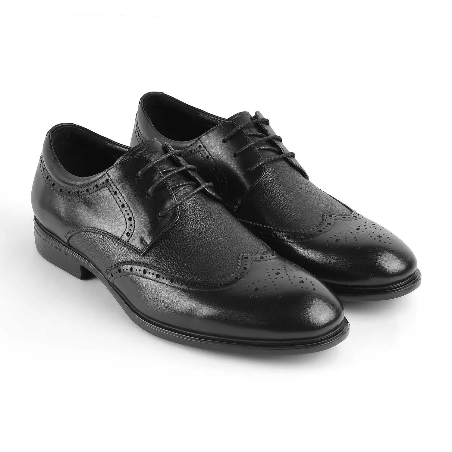 Tresmode St.James Black Men's Oxford Brogue Lace Ups