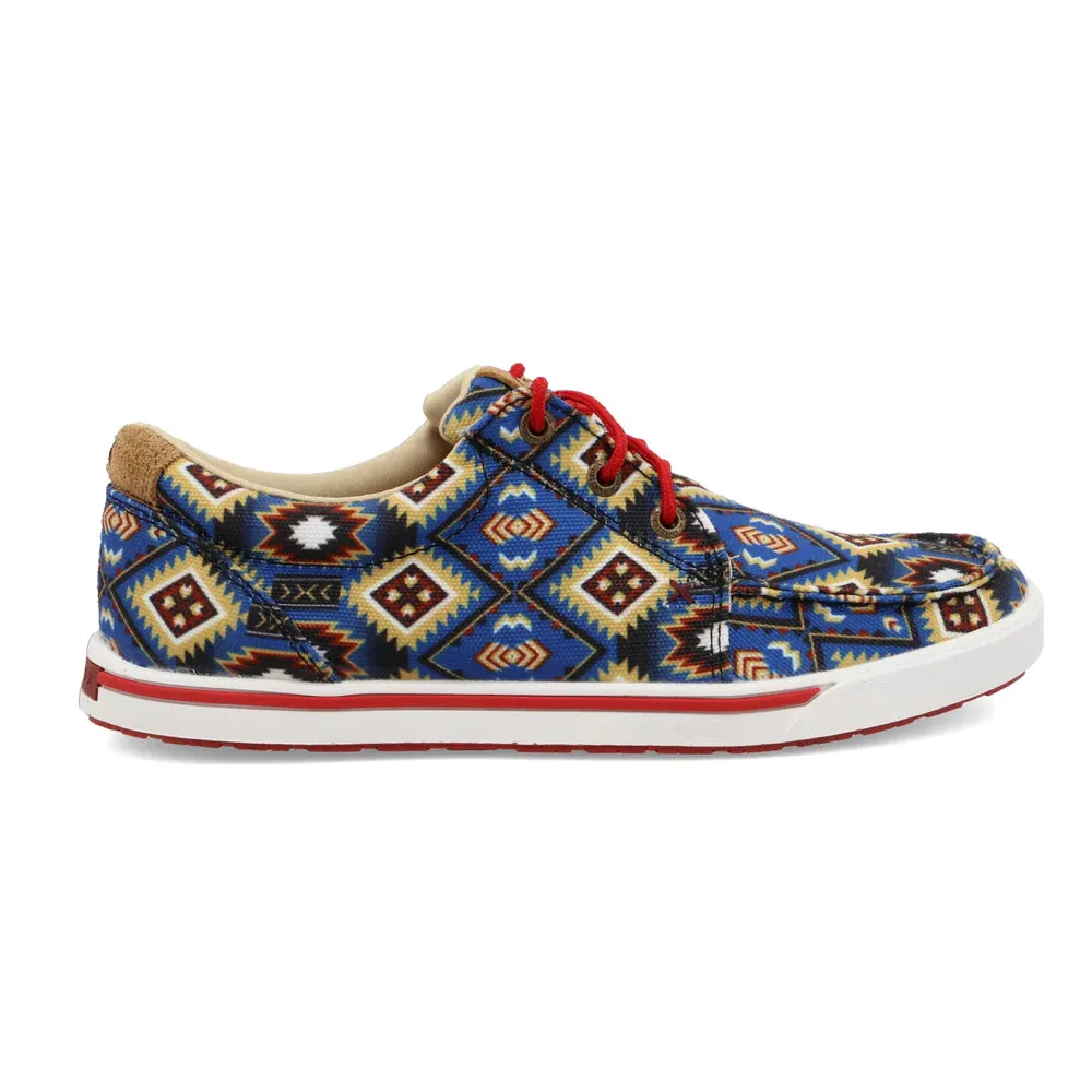 Twisted X Women's Blue Multi Aztec Kicks