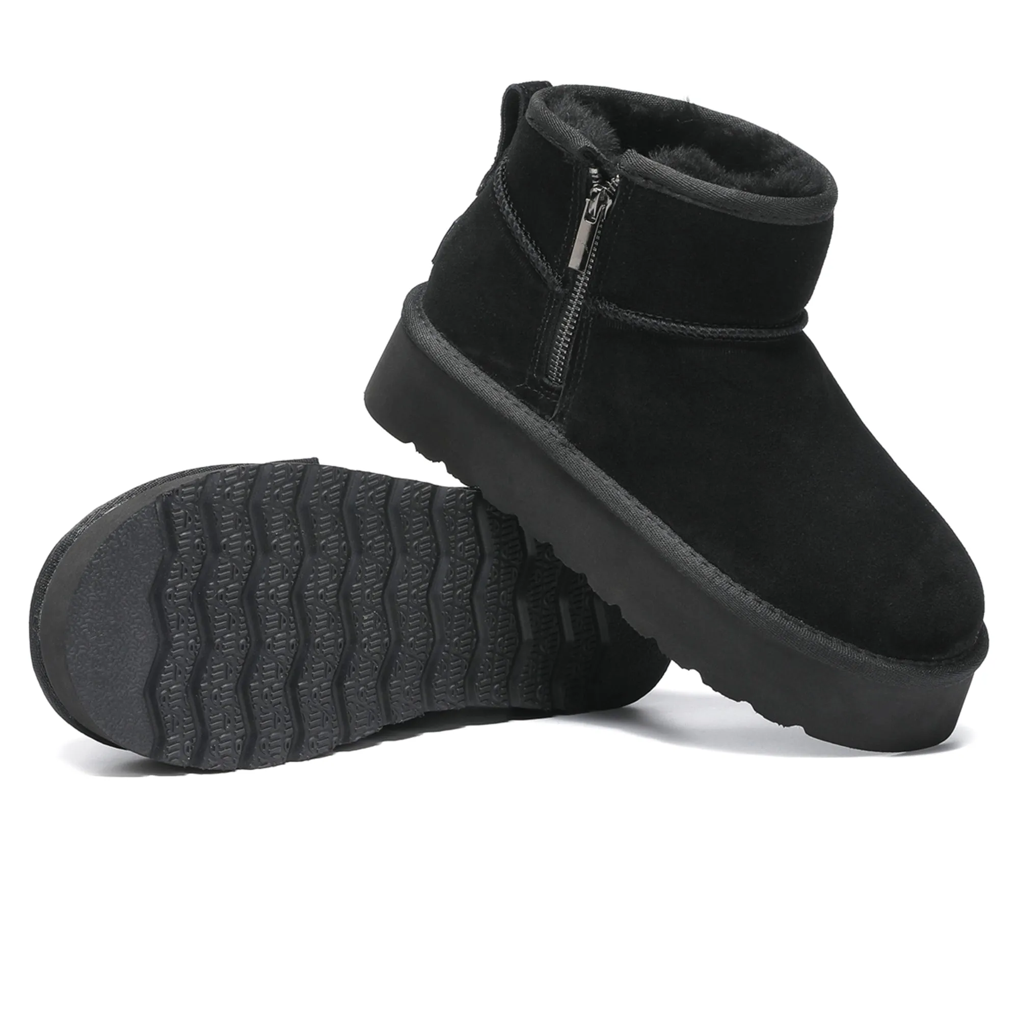 UGG Merino Ultra Mini Zipper Platform Boots