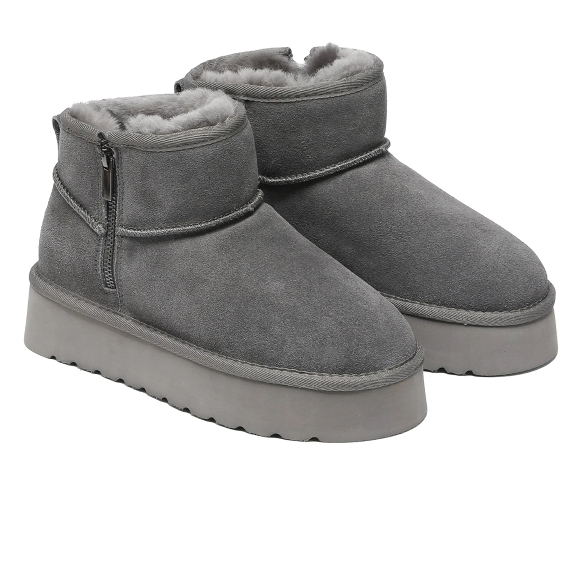 UGG Merino Ultra Mini Zipper Platform Boots