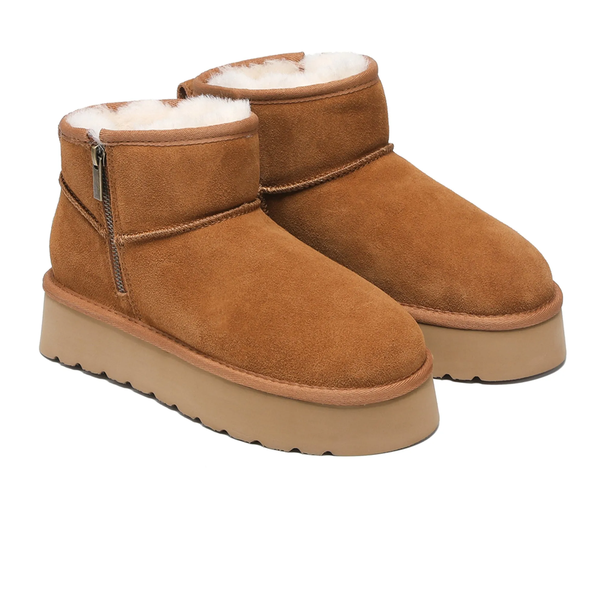 UGG Merino Ultra Mini Zipper Platform Boots