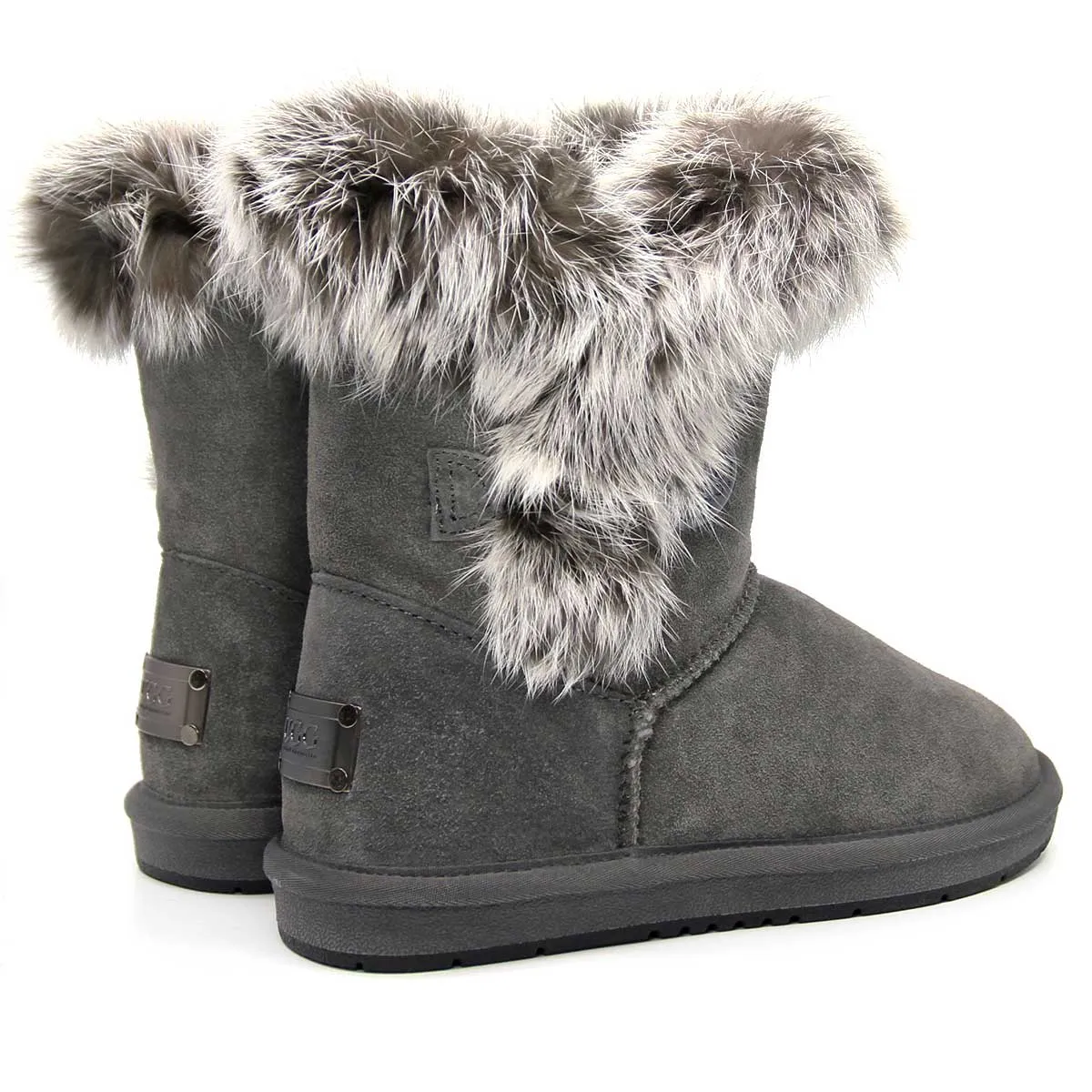 UGG Short Button Fur Boots