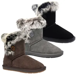 UGG Short Button Fur Boots