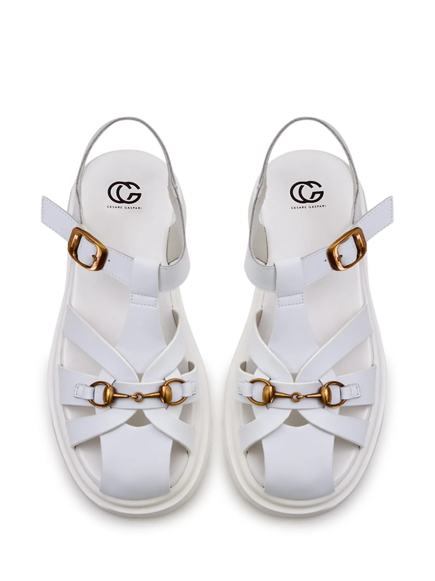 Urban Classic Platform Sandals - White