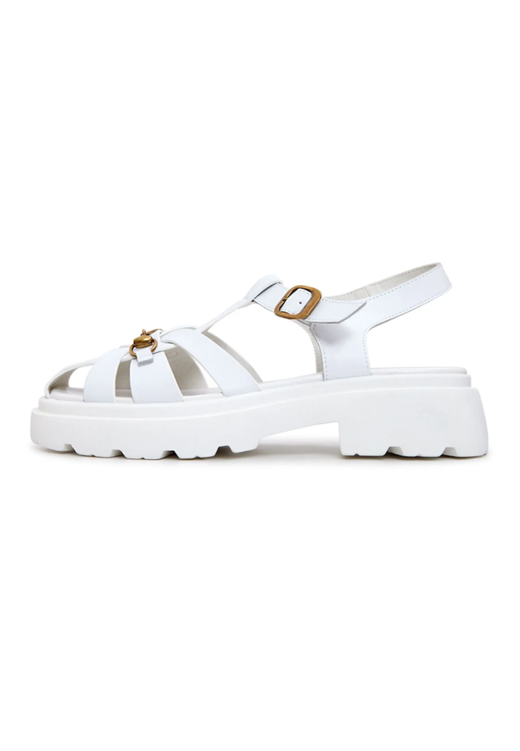 Urban Classic Platform Sandals - White