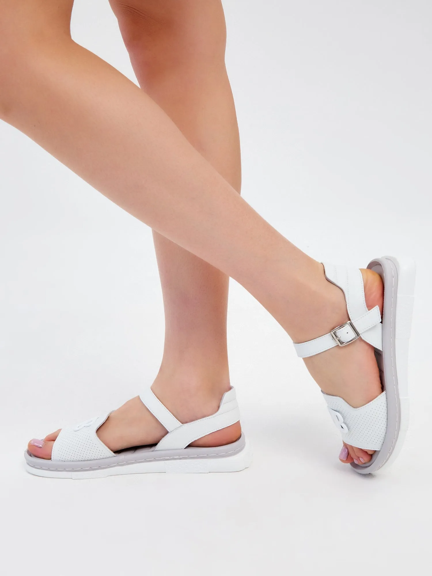 Urban Platform Sandals - White