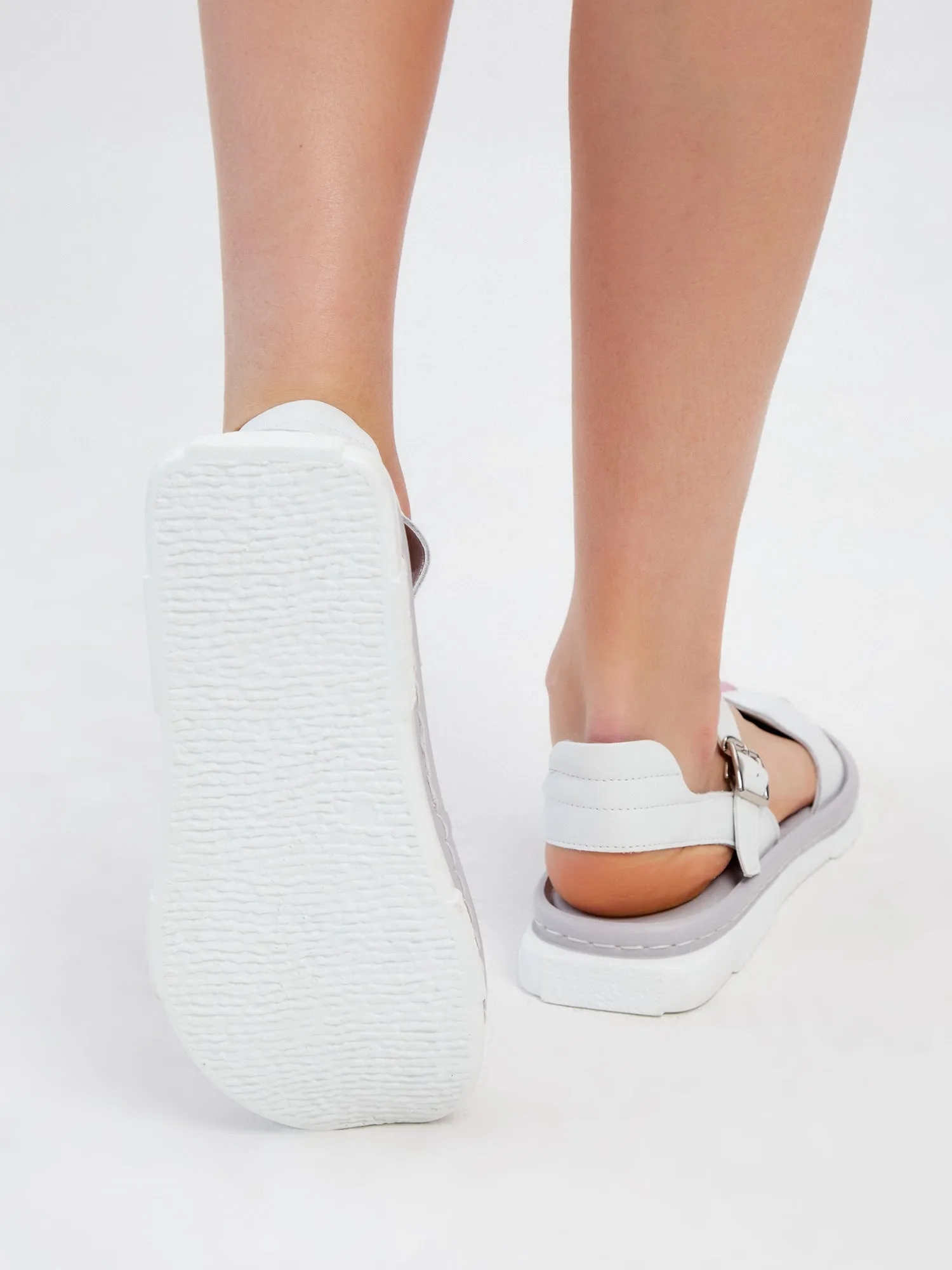 Urban Platform Sandals - White