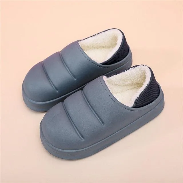 Waterproof Warm Fur Slippers